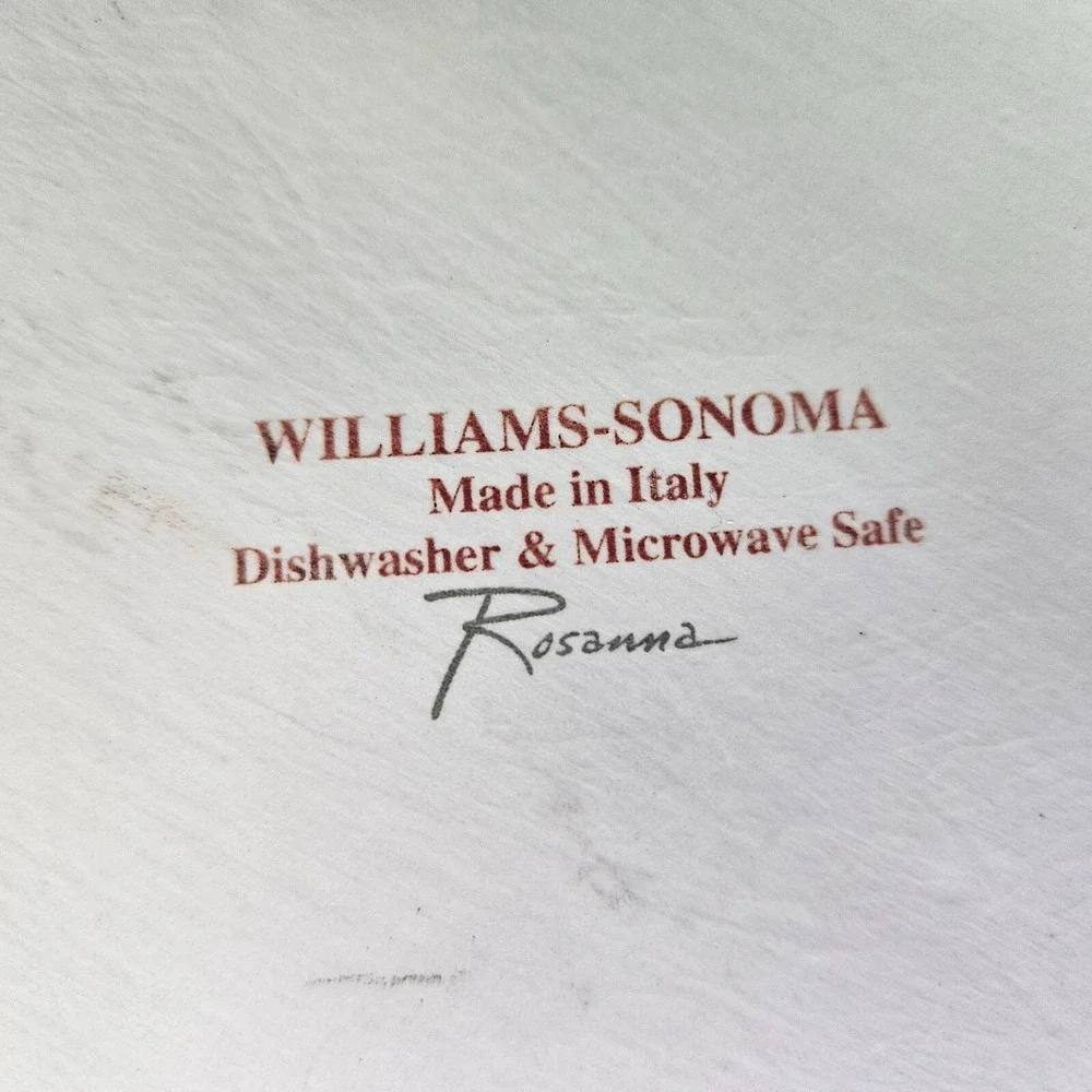 Williams Sonoma Strawberry Fraise Rosanna Quiche Tart Fluted Dish Italy READ